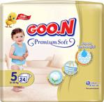 Goon Premium Soft 5 Numara Junior 24'lü Jumbo Paket Bebek Bezi