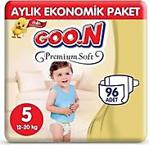 Goon Premium Soft Bebek Bezi 5 Beden 96 Adet ( 12-20Kg)