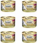 Gourmet Gold Ciğerli Tavşanlı 85 gr 6'lı Paket Yetişkin Kedi Konservesi