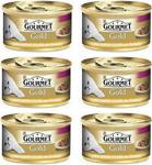 Gourmet Gold Hindili ve Ördekli 85 gr 6'lı Paket Yetişkin Kedi Konservesi