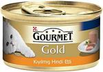 Gourmet Gold Kıyılmış Hindili 85 gr 24'lü Paket Yetişkin Kedi Konservesi