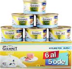 Gourmet Gold Kıyılmış Ton Balıklı 85 gr 6'lı Paket Yetişkin Kedi Konservesi