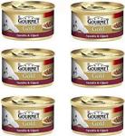 Gourmet Gold Parça Etli Soslu Tavuklu ve Ciğerli 85 gr 6'lı Paket Yetişkin Kedi Konservesi