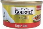 Gourmet Gold Parça Sığır Etli 85 gr 24'lü Paket Yetişkin Kedi Konservesi