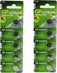 Gp Alkalin Düğme Pil Ag13 Alkalin Lr44H A76 Sr44 357 10 Adet