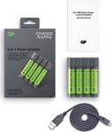 Gp Batteries Batteries X411 Pil Şarj Cihazı Ve Anlık Powerbank Recyko+ 4 Adet 2700 Aa Kalem Pilli Set