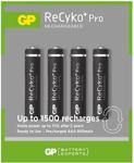 Gp Recyko Pro 85aaa 800mah İnce Kalem Pil 4lü Prof Seri