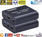 Gplus 4Kvc400 Mikrofon Audio Ses Destekli 4K Hdmi Video Capture