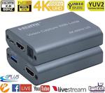 Gplus 4Kvc600 Hdmi 2.0 4K 60Hz U3 60 Fps Usb 3.0 Video Capture Görüntü Yakalama Kartı