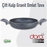 Granit 18 Cm Çift Kulp Sahan/Omlet Tavası, Ücretsiz Kargo