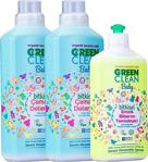 Green Clean Baby Çamaşır Deterjanı 1 Lt. + Çamaşır Deterjanı 1 Lt Emzik Biberon Temizleyici 500 Ml