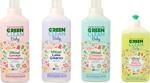 Green Clean Baby Çamaşır Deterjanı 1Lt+Yumuşatıcı 1Lt+Leke Çıkarıcı 1Lt+Biberon Temizleyici 500 Ml