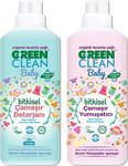 Green Clean Baby Organik Bitkisel Çamaşır Detarjanı 1 Lt Yumuşatıcı 1 Lt