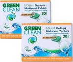 Green Clean Bitkisel Bulaşık Makinesi Tableti 30 Adet / 480 Gr 2'Li