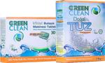 Green Clean Bitkisel Bulaşık Makinesi Tableti 30' Lu + Tuz 1,5 Kg. 2' Li Set