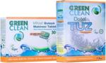 Green Clean Bitkisel Bulaşık Makinesi Tableti 30Lu Tuz 1,5 Kg 2Li Set