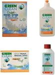 Green Clean Bulaşık Makinesi Tableti 30 Adet+Doğal Tuz 1,5 Kg+ Parlatıcı 500 Ml+ Makine Temizleyici 250 Ml