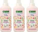 Green Clean Organik Lavanta Yağlı Baby Çamaşır Yumuşatıcısı 1000 Ml 3'Lü Set