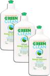 Green Clean Organik Portakal Yağlı Bitkisel Bulaşık Deterjanı 500 Ml 3'Lü Set