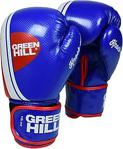 Green Hill Knock Out Carbon Deri Boks Ve Kick-Boks Eldiveni Mavi