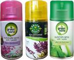 Green World Oda Kokusu Parfümü Leylak & Nilüfer Çiçeği+ Lavender Lavanta+ Yağmur Ferahlığı+ Yedek Sprey 3X250Ml