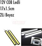 Gündüz Farı Sis Lambası Cob Power Ledli̇ Beyaz 2Li 17Cm