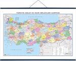 Gürbüz Yayınları Türkiye Siyasi Haritası 100X140 Çıtalı