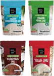 Güzel Gıda 4 Lü Set Glutensiz Organik Hindistan Cevizi Unu - Pirinç Unu - Keçiboynuzu Unu - Yulaf Unu