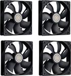 Hadron 12 Cm Kasa Fanı 4 Adet Siyah Standart + Montaj Vidaları - Pc Fan