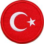 Halfart Türk Bayrağı Arma Yama Patch Sticker (Ütüyle Yapışan Arma)