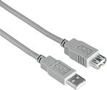 Hama Usb-A Usb-A Uzatma Kablosu, 3 M, Gri