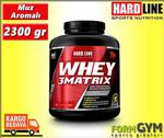 Hardline Whey 3Matrix 2300 Gram Protein Tozu Çilek 76 Servis Yeni Formül