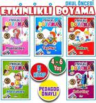 Harika Kitap Okul Öncesi Eğitici Etkinlik Boyama Seti 5 Kitap!!!