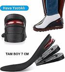 Hava Yastıklı Tam Boy 7Cm Boy Uzatıcı Tabanlık Ayakkabı Topuk Air