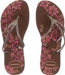 Havaianas Tria Print Kadın Ev Terliği, Kahverengi (Kahverengi 0727), 37.5