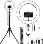 Havana Led Tripod Işıklı 33Cm Telefon Tutucu Makyaj Işığı Ring Light 12 Inç + 2.1 M