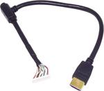 Hdmi Şase Kablolu (Mi̇ni̇ Hd'Ler İçi̇n Kirilan Uç) 16 Pi̇nli̇