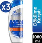 Head And Shoulders Men Ultra Erkeklere Özel Şampuan Saç Dökülmelerine Karşı 3X360 Ml