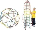 Hedd 4D Dıy Block Bambu Çubukları Oyuncak Seti Yaratıcı Montaj Oluşturucu Eğitim Oyuncağı
