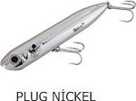 Heddon Chug N Spook Su Üstü Suni Yem Plug Nickel