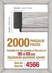 Heidi 4566 - 2000 Parçalık Hazır Puzzle Çerçevesi - Beyaz /