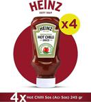 Heinz Hot Chilli Acı Sos 245 Gr - 4'Lü Paket