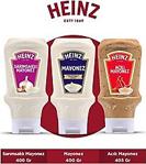 Heinz Mayonez 3'Lü Set (Sarımsaklı Mayonez 400 Gr + Mayonez 400 Gr + Acılı Mayonez 405 Gr)