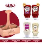 Heinz Yeni Acılı Ketçap 460 G + Yeni Sarımsaklı Ketçap 460 G + Sarımsaklı Mayonez 400 G + Sarımsak Sosu 230 G Ahşap Sos Hediye Paketi