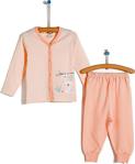 Hellobaby Basic Kız Bebek Baharlık Çıtçıtlı Pijama Takımı