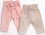 Hellobaby Basic Kız Bebek 2li Gabardin Pantolon 2 Yaş