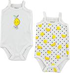 Hellobaby Bebek Limon Ribana İp Askılı 2'Li Body 6 Ay