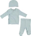 Hellobaby Bebek Organik Zıbın-şapka-patikli Alt 3lü Set 3 Ay