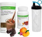 Herbalife Ekonomik Set ( Shake Çikolata 550 Gr - Çay Şeftali Aromalı 50 Gr ) Shaker Hediye