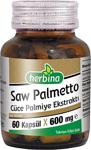 Herbina Saw Palmetto Cüce Palmiye Ekstraktı 600 mg 60 Kapsül